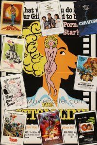 8x010 LOT OF 61 FOLDED ONE-SHEETS '61 - '90 great images & artwork from a variety of movies!