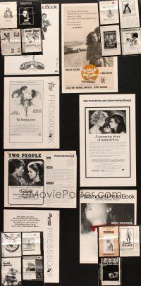 8x085 LOT OF 22 FOLDED & UNFOLDED UNCUT PRESSBOOKS '70s-80s advertising from a variety of movies!