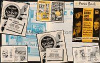 8x093 LOT OF 4 UNCUT ENGLISH PRESSBOOKS '30s-40s cool different advertising images!