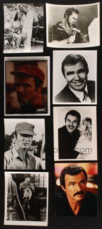8x193 LOT OF 7 BURT REYNOLDS 8x10 STILLS & COLOR TRANSPARENCY '70s-80s great close portraits!