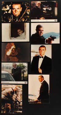 8x165 LOT OF 9 SEAN CONNERY COLOR 8x11 STILLS '80s great close images as James Bond & more!