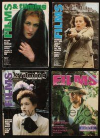 8x110 LOT OF 4 ENGLISH FILMS & FILMING MAGAZINES '80s Meryl Streep & more!
