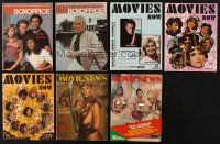 8x099 LOT OF 7 MOVIE MAGAZINES '70s-80s Boxoffice, Movies Now, Movie News, great images!