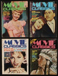 8x109 LOT OF 4 MOVIE CLASSICS MAGAZINES '70s Betty Grable, Errol Flynn, Judy Garland & more!