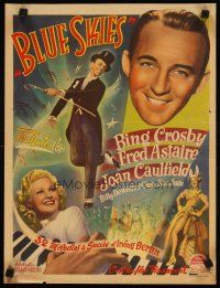 8y016 BLUE SKIES Belgian '46 art of dancing Fred Astaire, Bing, Joan Caulfield, Irving Berlin