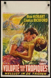 8y063 EAST OF BORNEO Belgian R50s Charles Bickford, Rose Hobart, cool different sexy artwork!