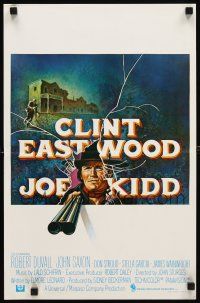 8y108 JOE KIDD Belgian '72 John Sturges, cool artwork of Clint Eastwood with shotgun!