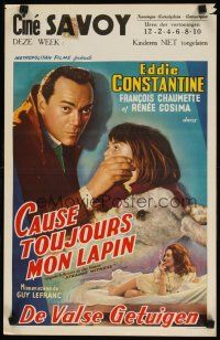 8y110 KEEP TALKING, BABY Belgian '61 Guy Lefranc directed, Eddie Constantine!