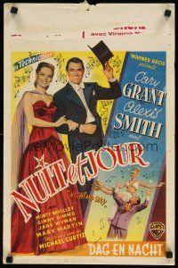 8y144 NIGHT & DAY Belgian '46 Cary Grant as composer Cole Porter who loves sexy Alexis Smith!