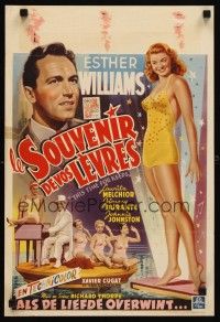 8y203 THIS TIME FOR KEEPS Belgian '47 sexiest Esther Williams, Jimmy Durante on piano!