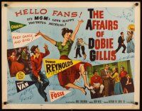 8y501 AFFAIRS OF DOBIE GILLIS style B 1/2sh '53 Debbie Reynolds, Bobby Van, Bob Fosse!