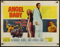 8y505 ANGEL BABY 1/2sh '61 full-length George Hamilton standing with sexiest Salome Jens!