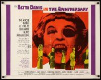 8y507 ANNIVERSARY 1/2sh '67 Bette Davis with funky eyepatch in another portrait in evil!