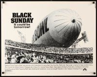 8y528 BLACK SUNDAY 1/2sh '77 Frankenheimer, Goodyear Blimp zeppelin disaster at the Super Bowl!