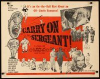 8y550 CARRY ON SERGEANT 1/2sh '59 Shirley Eaton in a wacky English military comedy!