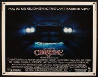 8y560 CHRISTINE 1/2sh '83 written by Stephen King, directed by John Carpenter, creepy car image!