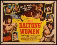 8y580 DALTONS' WOMEN 1/2sh '50 Tom Neal, bad girl Pamela Blake would kill for her man!