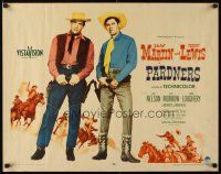 8y759 PARDNERS 1/2sh '56 great full-length image of cowboys Jerry Lewis & Dean Martin!