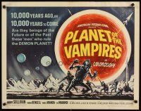 8y768 PLANET OF THE VAMPIRES 1/2sh '65 Mario Bava, beings of the future who rule the demon planet!