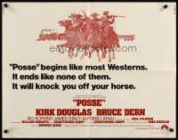 8y773 POSSE 1/2sh '75 Kirk Douglas, it begins like most westerns but ends like none of them!