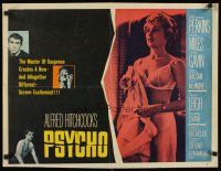 8y780 PSYCHO style B 1/2sh '60 sexy half-dressed Janet Leigh, Anthony Perkins, Alfred Hitchcock