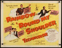 8y787 RAINBOW 'ROUND MY SHOULDER 1/2sh '52 Frankie Laine, Billy Daniels, Charlotte Austin, Franz