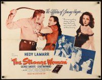 8y856 STRANGE WOMAN 1/2sh R52 Hedy Lamarr, the book by Ben Ames Williams that was whispered about!
