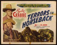 8y871 TERRORS ON HORSEBACK 1/2sh '46 Buster Crabbe, King of the Wild West, Al Fuzzy St. John