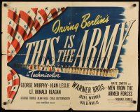 8y877 THIS IS THE ARMY 1/2sh '43 Irving Berlin & Michael Curtiz patriotic military musical!