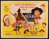 8y914 WILD WEST 1/2sh '46 Eddie Dean on his horse Flash are singin' your troubles away!