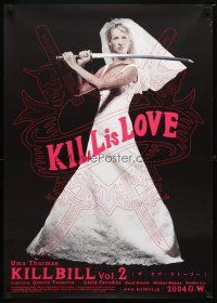 8y362 KILL BILL: VOL. 2 Japanese '04 Quentin Tarantino, sexy bride Uma Thurman with katana!