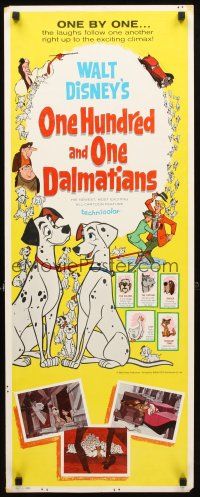 8z556 ONE HUNDRED & ONE DALMATIANS insert '61 most classic Walt Disney canine family cartoon!