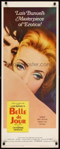 8z078 BELLE DE JOUR insert '68 Luis Bunuel, close up of sexy Catherine Deneuve!
