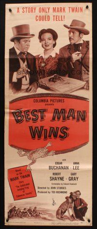 8z081 BEST MAN WINS insert '48 The Celebrated Jumping Frog of Calaveras County by Mark Twain!