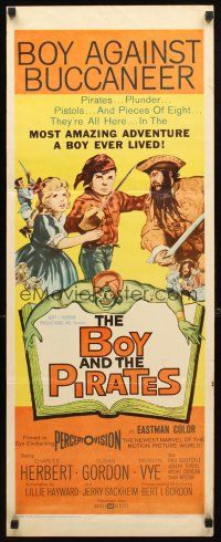 8z118 BOY & THE PIRATES insert '60 Charles Herbert, the most amazing adventure a boy ever lived!