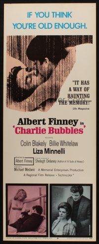 8z145 CHARLIE BUBBLES insert '68 Albert Finney, Colin Blakely, Billie Whitelaw, 1st Liza Minnelli!