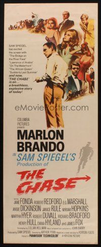 8z147 CHASE insert '66 Marlon Brando, Jane Fonda, Robert Redford, directed by Arthur Penn