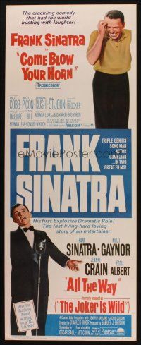 8z160 COME BLOW YOUR HORN/JOKER IS WILD insert '66 Frank Sinatra in two of his all time swingers!