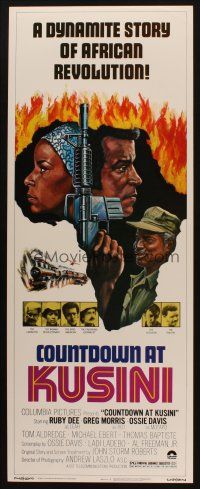 8z170 COUNTDOWN AT KUSINI insert '76 a dynamite story of African revolution, Taylor fiery art!