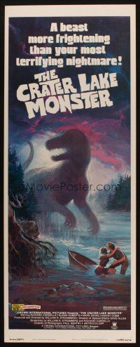 8z175 CRATER LAKE MONSTER insert '77 Wil art of the dinosaur more frightening than your nightmares!