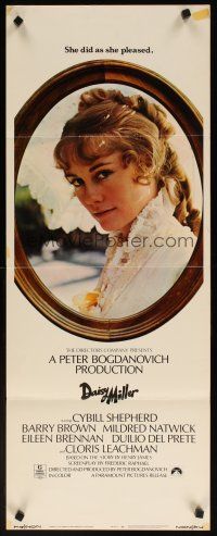 8z190 DAISY MILLER insert '74 Peter Bogdanovich directed, Cybill Shepherd portrait!