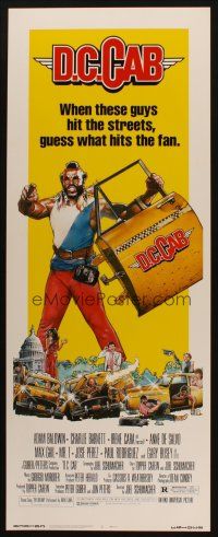 8z188 D.C. CAB insert '83 great Drew Struzan art of angry Mr. T with torn-off cab door!