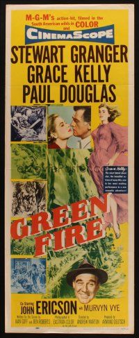 8z327 GREEN FIRE insert '54 art of beautiful full-length Grace Kelly + Stewart Granger!