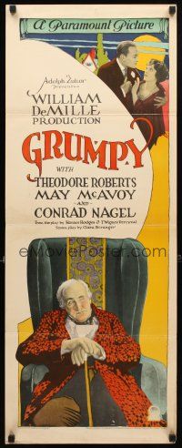 8z332 GRUMPY insert '23 Theodore Roberts, Conrad Nagel, May McAvoy, directed by William C. DeMille