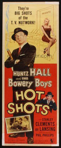 8z369 HOT SHOTS insert '56 Huntz Hall & The Bowery Boys, sexy Joi Lansing!