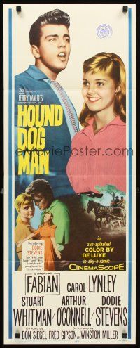 8z371 HOUND-DOG MAN insert '59 Fabian starring in his first movie with pretty Carol Lynley!