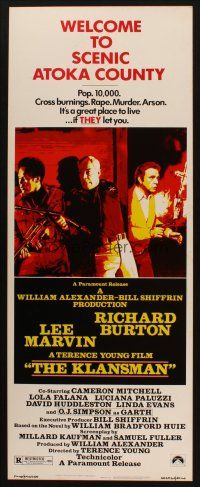 8z413 KLANSMAN insert '74 Lee Marvin, Richard Burton, it's a great place to live, if they let you!