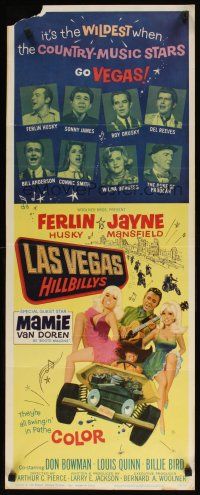 8z429 LAS VEGAS HILLBILLYS insert '66 Ferlin Husky with sexy Jayne Mansfield & Mamie Van Doren!