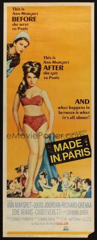 8z474 MADE IN PARIS insert '66 super sexy full-length Ann-Margret before and after she got there!