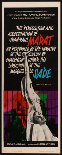 8z495 MARAT/SADE insert '67 the persecution and assassination of Jean-Paul performed by inmates!